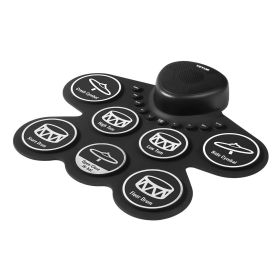 VEVOR Electric Drum Set, 7 Pads, Roll-up Drum Practice Pad, Electronic Drumset with Headphone