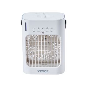 VEVOR Portable Air Conditioner, 4-in-1 Evaporative Air Cooler, 3-Speed Mini Air Conditioner with 0-7H Smart Timer, 700ml Water Tank, 7-Color Ligh