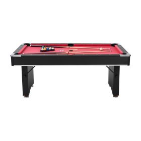 VEVOR Pool Table, 6 ft Portable Billiards Tables, Adjustable Feet Stable Game Table, Entertainment Set Includes Ball, Cue, Rack, Chalk and Brush