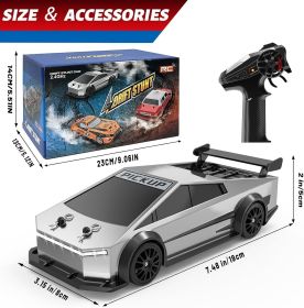 Remote Control Car RC Drift 2.4GHz 1:24 Scale 4WD 20KM/H High Speed with LED Lights Drifting Tire Racing Sport Toy for Adults Boys Girls Kids Gif