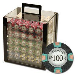 1000Ct Custom Claysmith Gaming "Milano" Chip Set in Acrylic