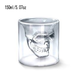 1pc Handmade Crystal Skull Glass, Imprisoned Pirate Skull Glass, Must-use Artifact For Cocktails And Bar Beer Glasses, Suitable For Parties, Bars (Capacity: M/150ml/5.07oz)