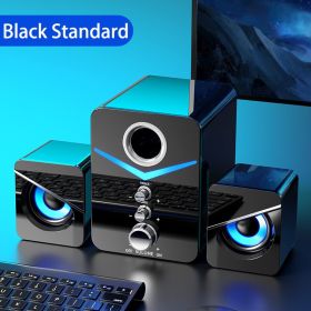 Home Theater System Caixa De Som PC Bass Subwoofer Bluetooth Speaker Computer Speakers Music Boombox Desktop Laptop Altavoces TV (Color: Black No Bluetooth, Woofer Size/Full-Range Size: 1.5")