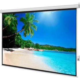 Projection Motorized Screen (Option: white)